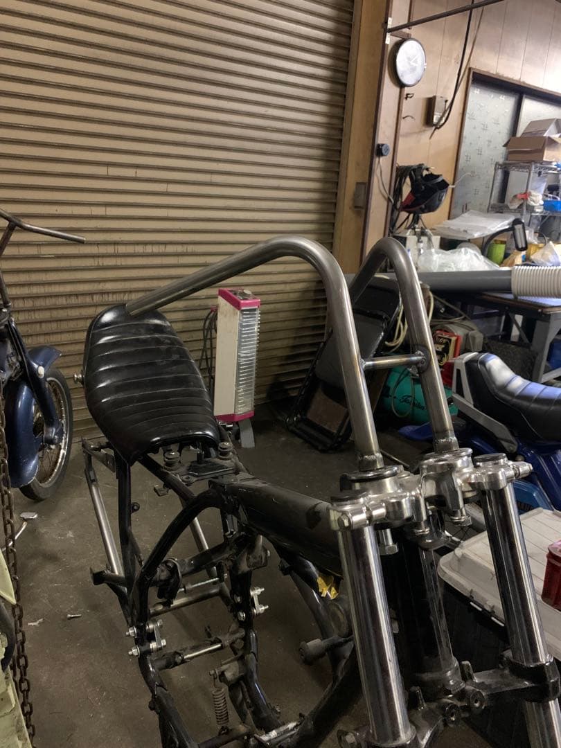 IMF製 クロームメッキ ラビットハンドル #1 SR400 / 500