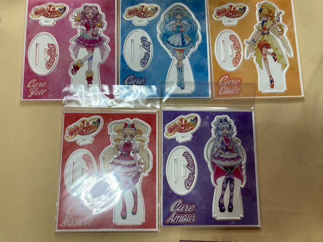HUGっとプリキュア　プリキュアオールスターズ　アクリルスタンド　5種セット