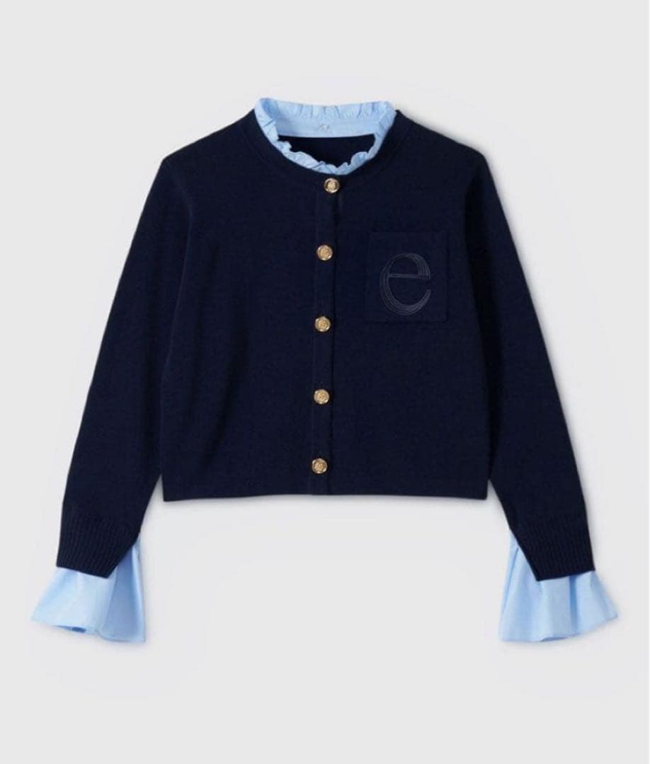 eimy istoire カーディガン ネイビー