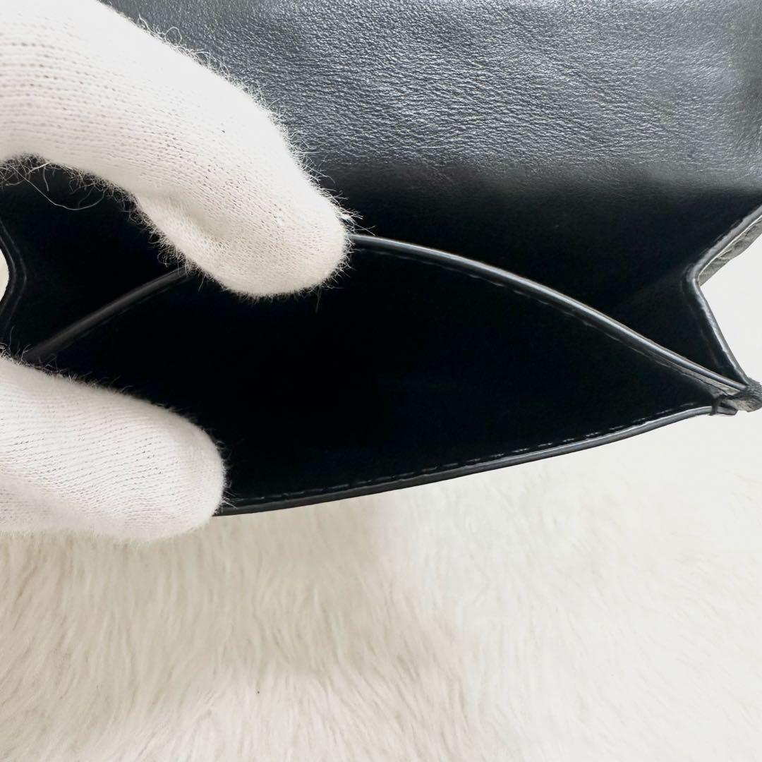 美品✨ボッテガヴェネタ イントレチャート カードケース 名刺入れ ブラック 本革