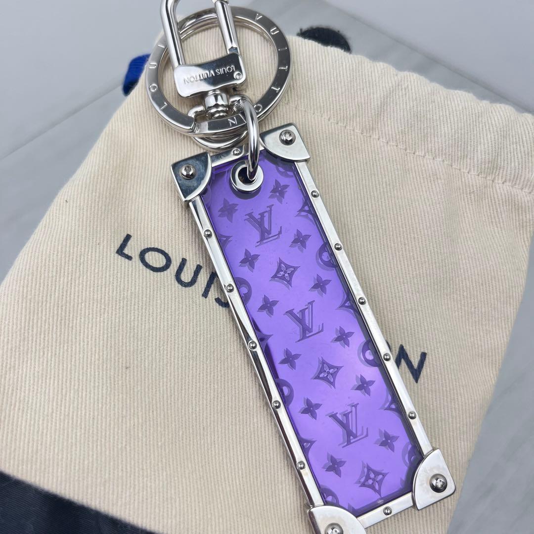 極美品✨ LOUIS VUITTON キーホルダー キーリング パープル