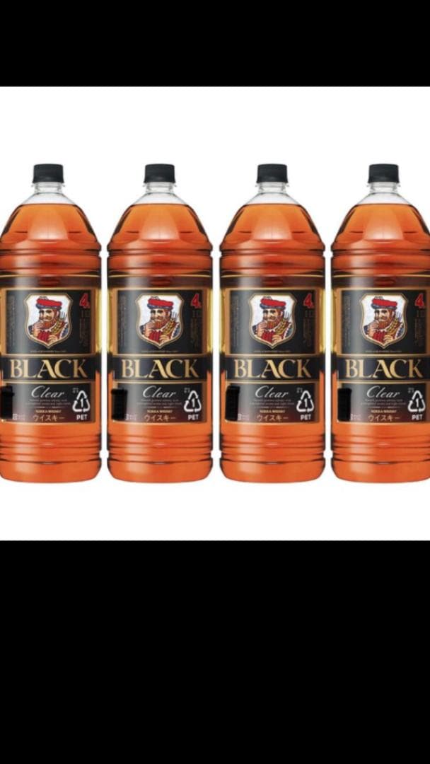 ブラックニッカ クリア 4000ml×４本箱入り ニッカウィスキー