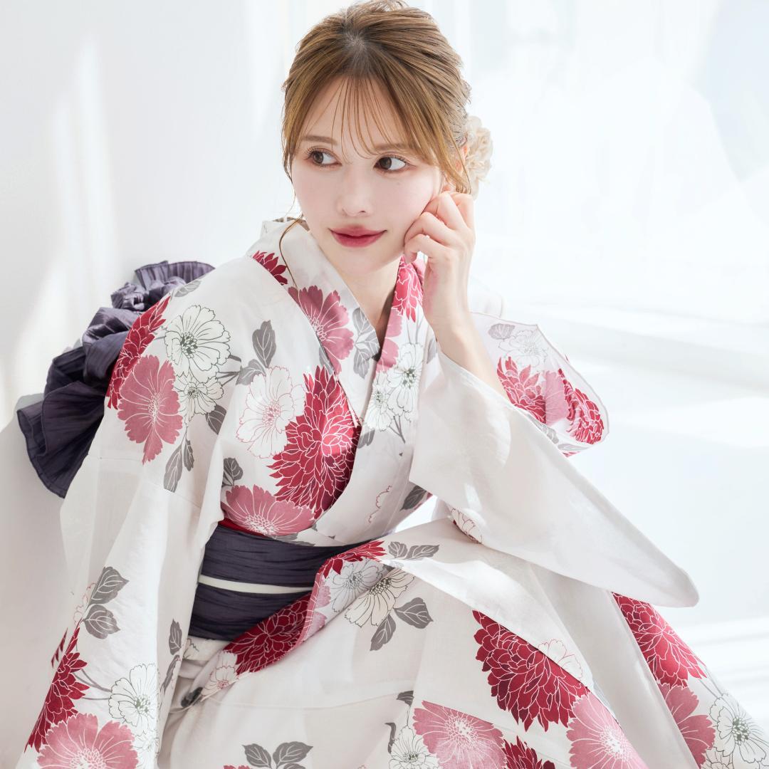 新品 浴衣 セット 浴衣セット ゆかた レディース 大人 ピンク 黒 Y5-16