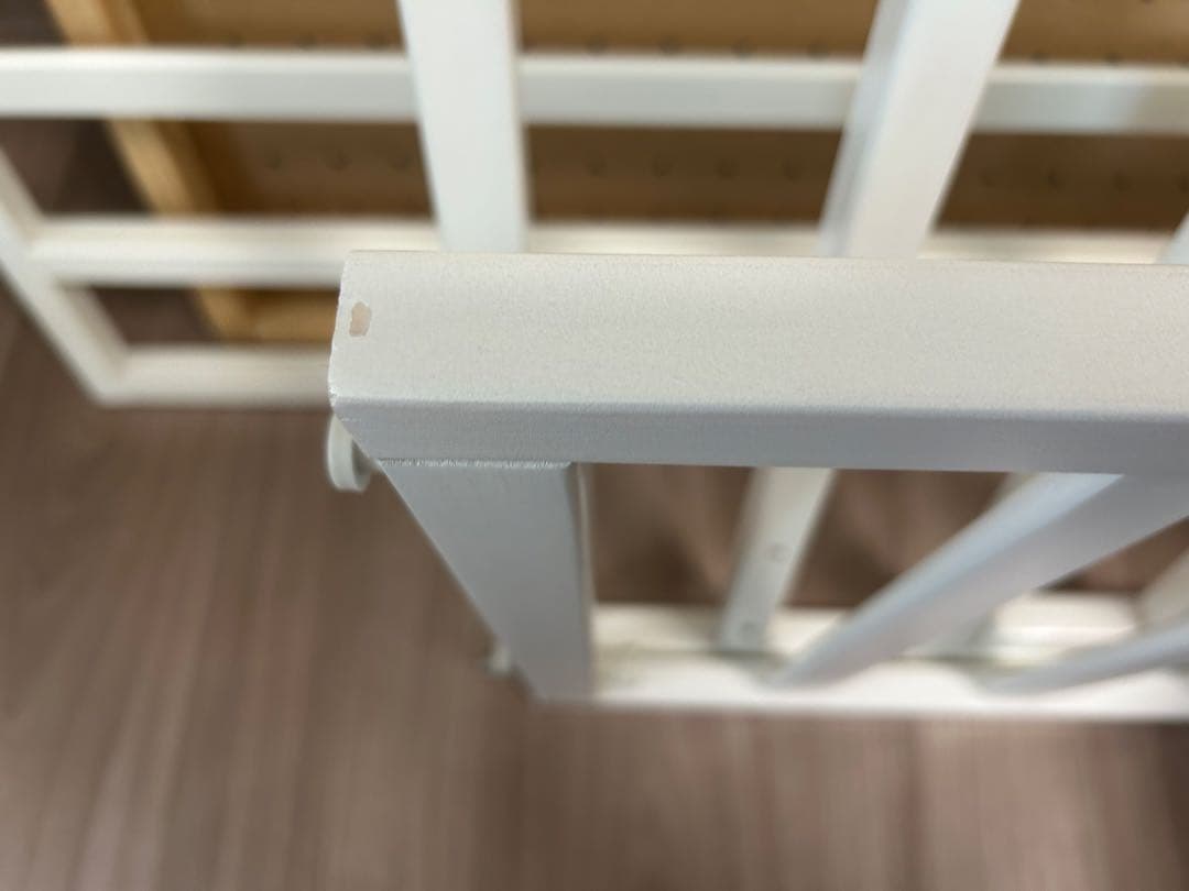 KATOJI ベビーベッド ホワイト 下段収納付き 手渡し 可