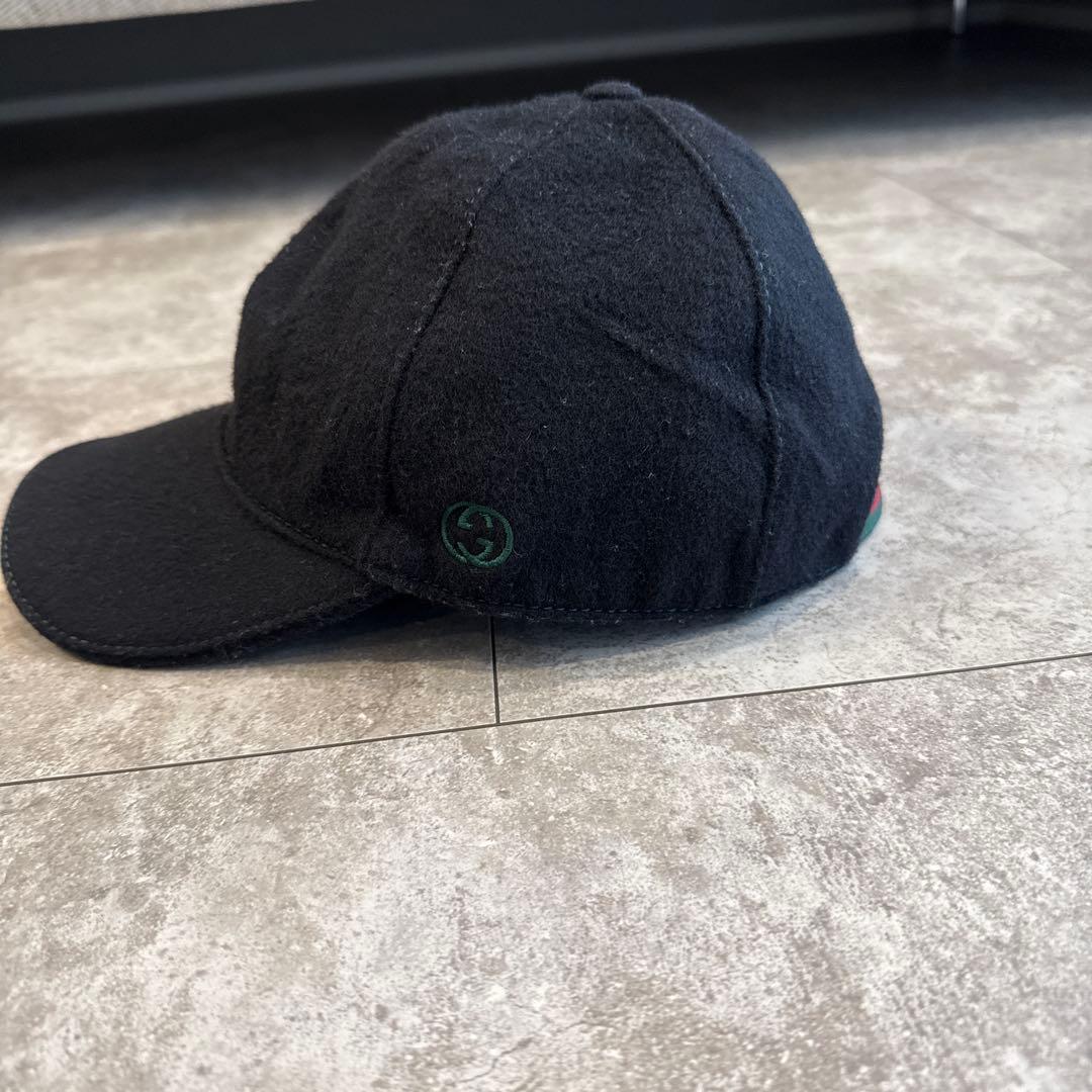 グッチ GUCCI 帽子 メンズ キャップ ロゴ付き L 59