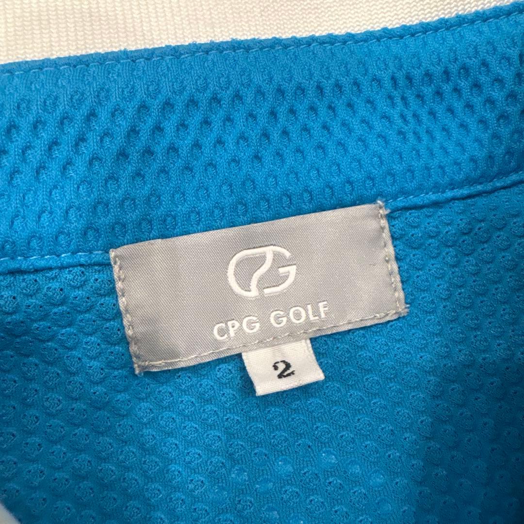 CPG GOLF メッシュポロシャツ ブルー2サイズ