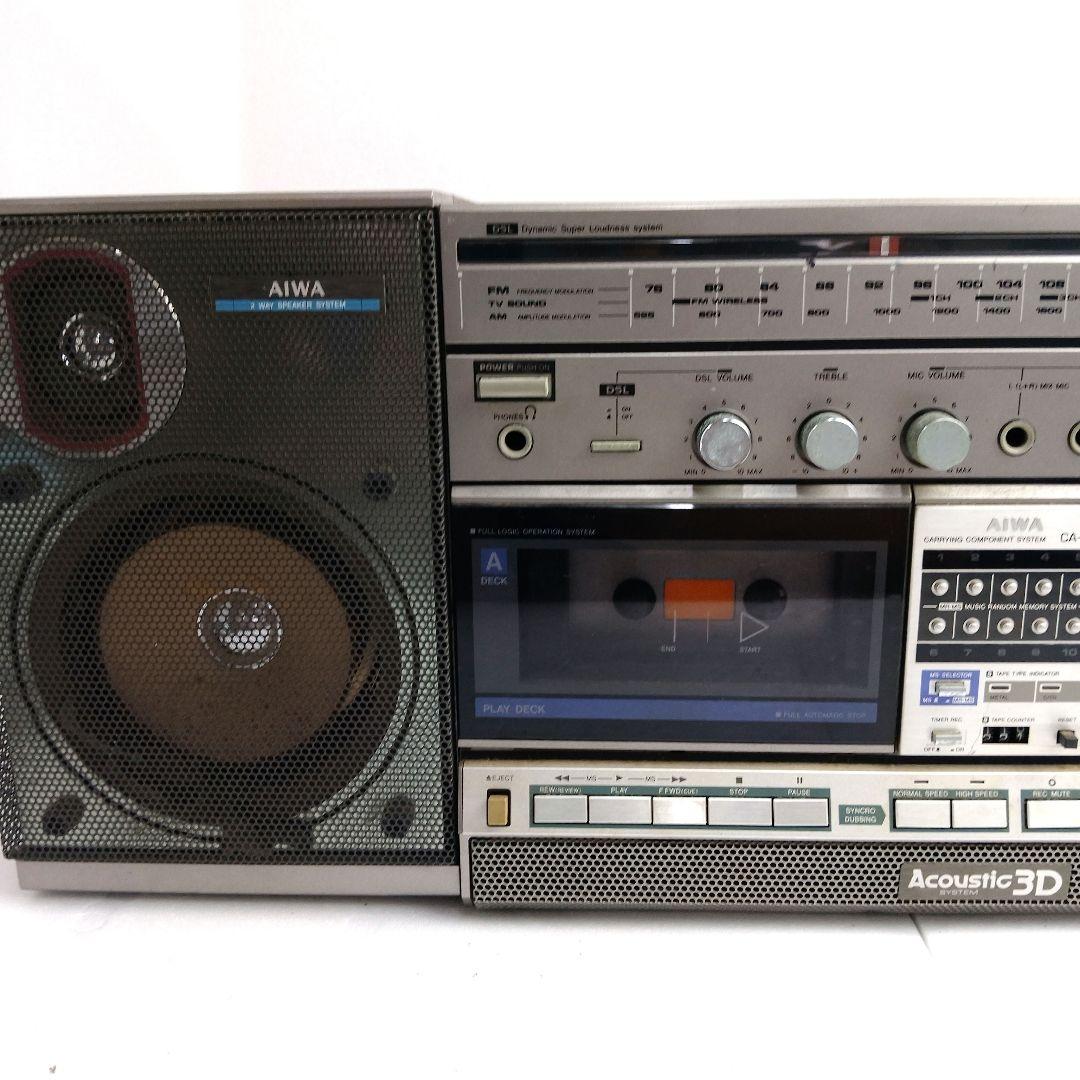 AIWA CA-W2 昭和 レトロ ラジカセ オーディオ機器 ラジオ カセット