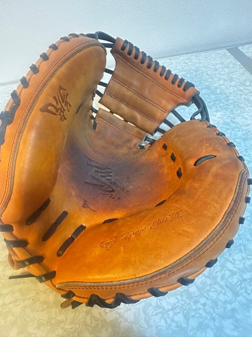 ミズノ キャッチャーミット オレンジ