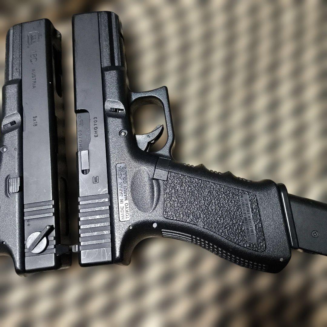 東京マルイ製　グロック18C　電動ハンドガン　二丁セット　ロングマガジン