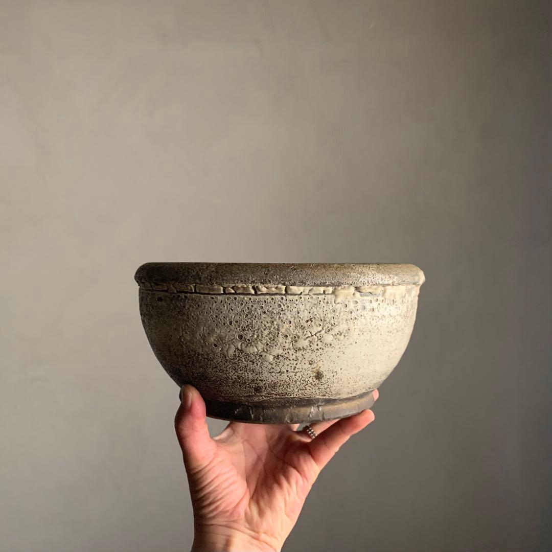 松代焼 失透釉 捏ね鉢 古美術 古道具 アンティーク 民芸