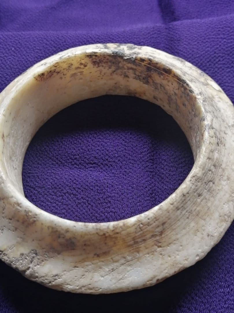 ★古墳初期『玉石垂飾輪』出土品。玉石　230g　埋蔵文化財　非常に貴重なものです