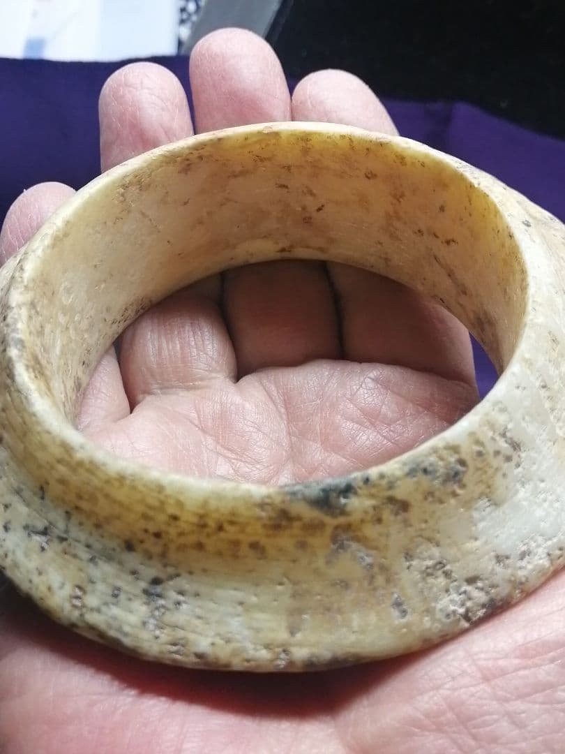 ★古墳初期『玉石垂飾輪』出土品。玉石　230g　埋蔵文化財　非常に貴重なものです