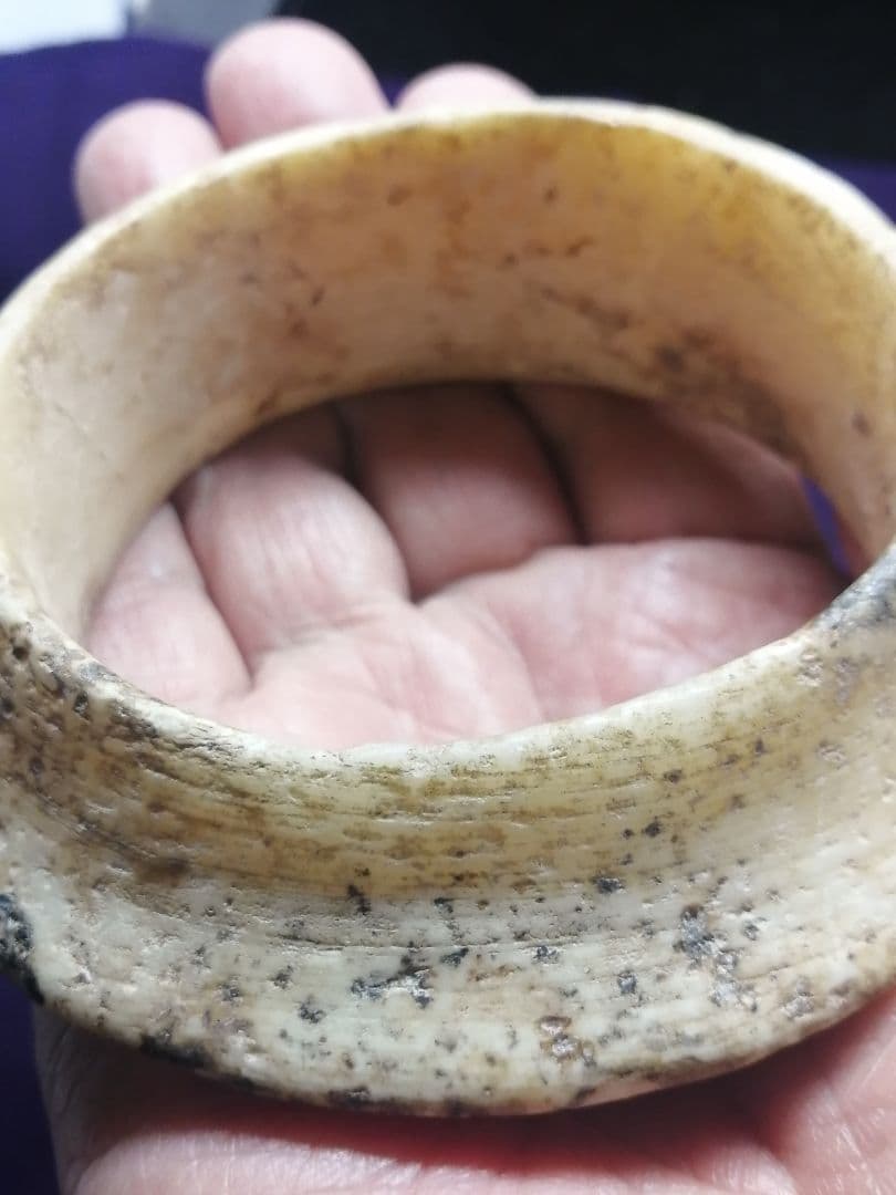 ★古墳初期『玉石垂飾輪』出土品。玉石　230g　埋蔵文化財　非常に貴重なものです