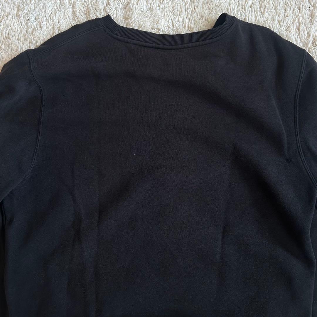 STUSSY スウェットトレーナー　L　ブラック　刺繍ロゴ　ワンポイント　古着