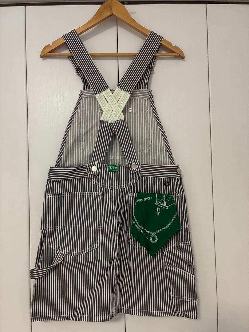 【未使用】Lee ゴルフ　ストライプ オーバーオール　スカート