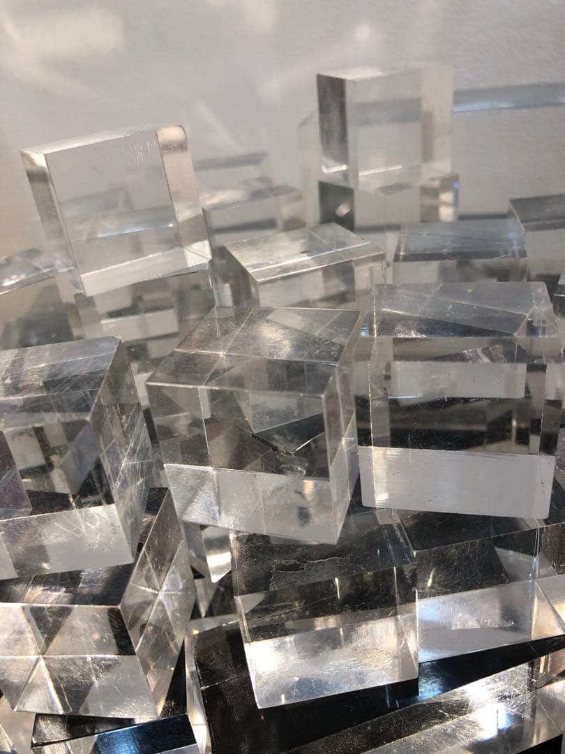 ディスプレイ アクリル　ディスプレイ用品　64個まとめ売り　キューブ