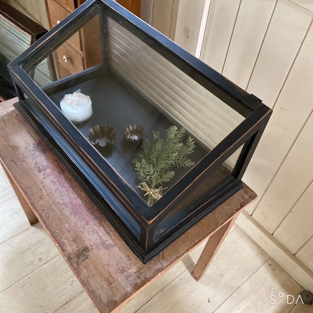 フランスアンティークガラスケース　アクセサリーケース　ディスプレイケース