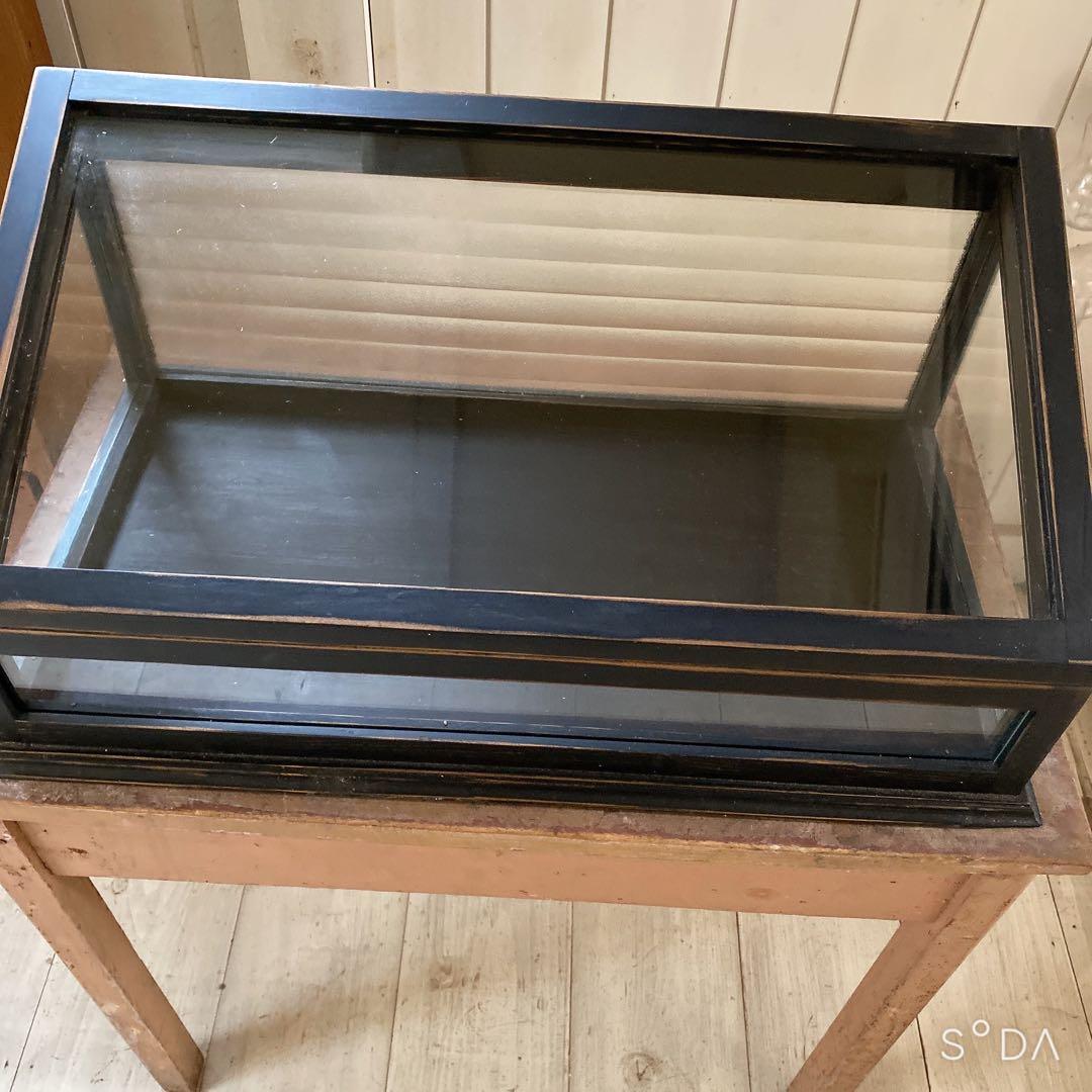 フランスアンティークガラスケース　アクセサリーケース　ディスプレイケース