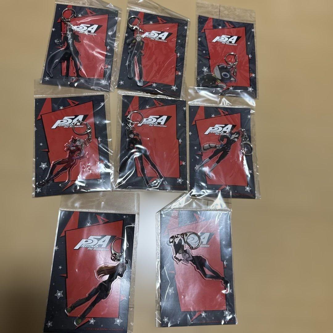 P5A アクリルキーホルダー　 ペルソナ5 秀尽学園高校購買部　8種コンプ