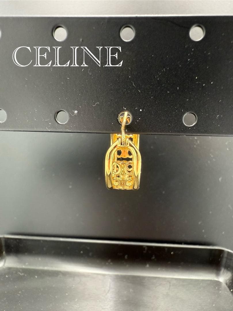 【片耳のみ】CELINE セリーヌ マカダム ピアス