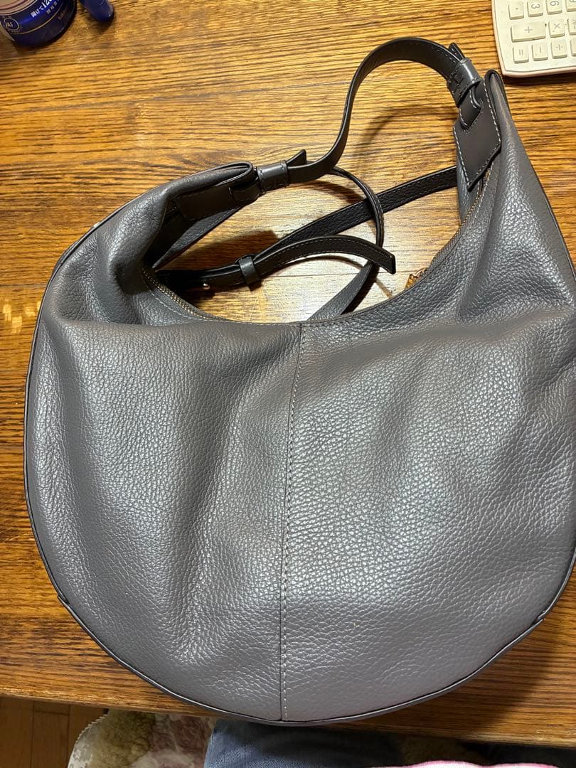 FURLA 本革 グレー バッグ