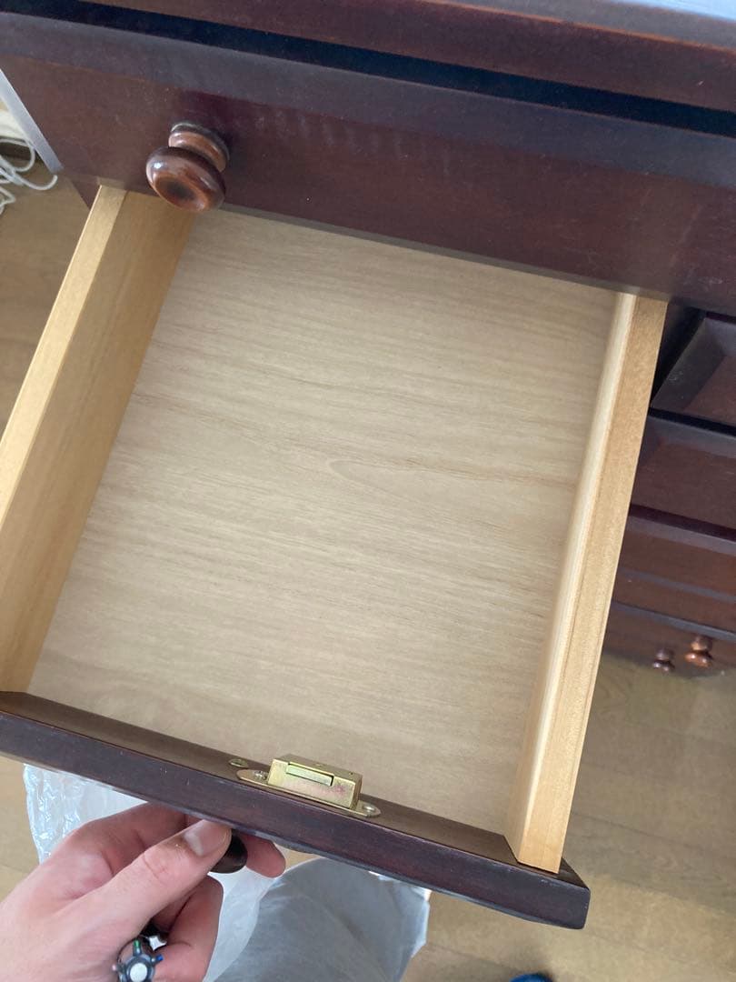 木製タンス ダークブラウン