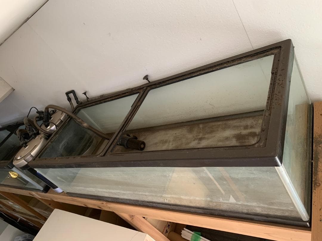 大きめ ガラス水槽 使用済品 中古 汚れあり 引き取り限定(埼玉)