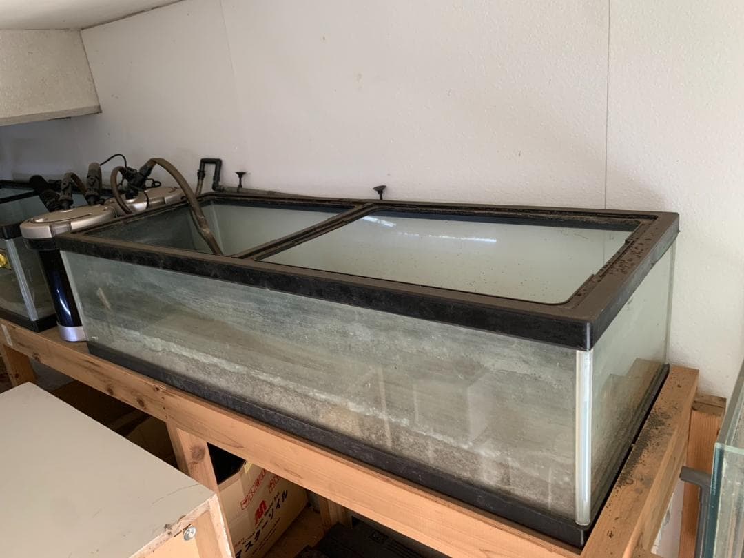大きめ ガラス水槽 使用済品 中古 汚れあり 引き取り限定(埼玉)