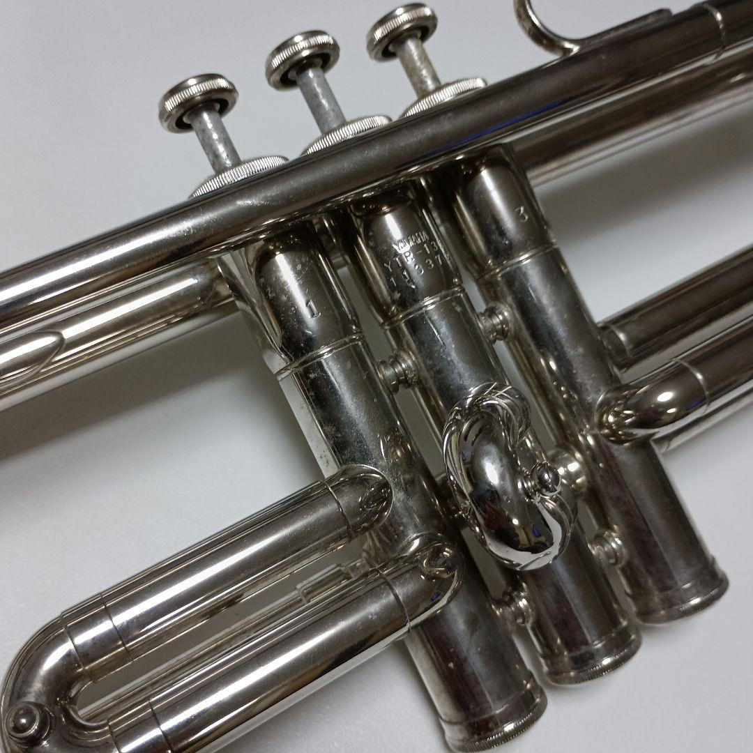 【ジャンク】YAMAHA YTR-135 シルバートランペット マウスピース無し
