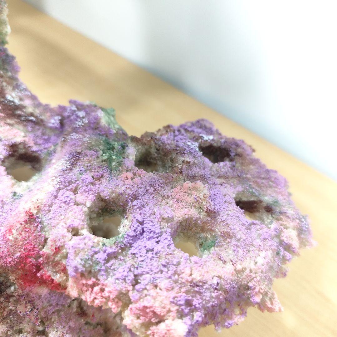 プラグ穴付き アク抜き不要人工ライブロック 海水水槽 レプリカ コーラルフラグ9