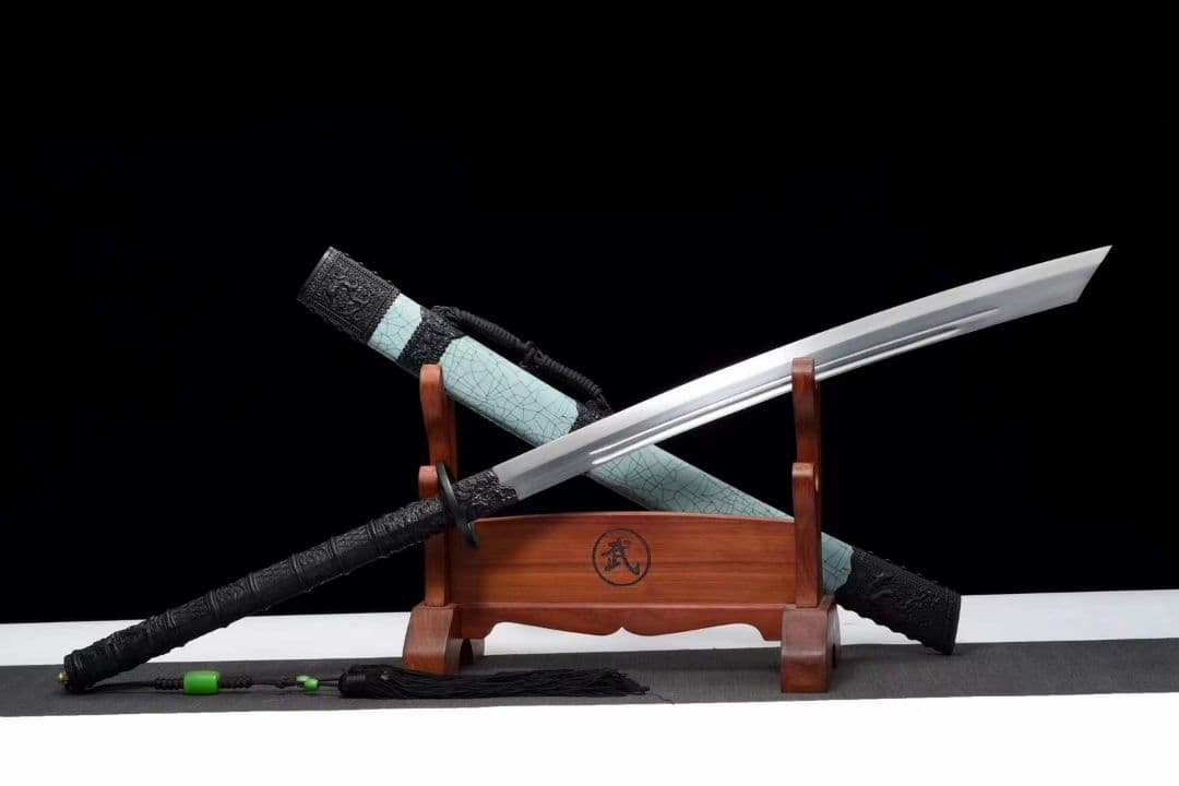 （延長版）【青鱗康熙戦刀】古兵器 武具　刀装具　日本刀　模造刀 居合刀 長尺