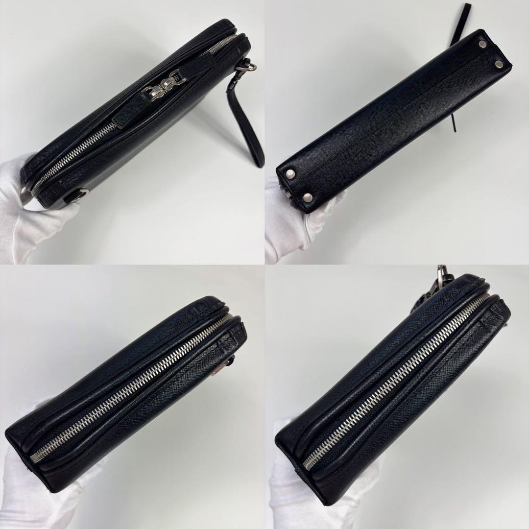 PORTER AVENUE ショルダーバッグ レザー シボ革 2way 黒