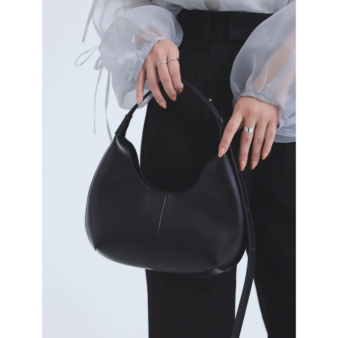 完売品 *anuans アニュアンス ワンハンドルラウンドバッグ CAMEL