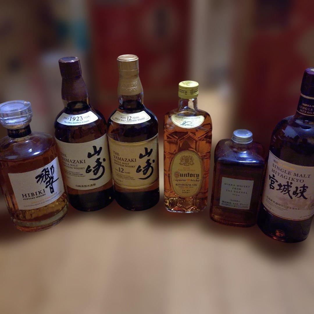 山崎12年　山崎NV 響　復刻版角瓶　フロムザバレル　宮城峡