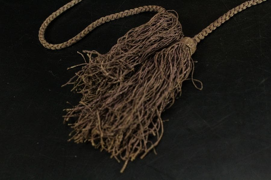 遠州流 桑 七宝透かし 黒柿 茶箱 美品 綺麗寂 時代仕服付(K-A344)