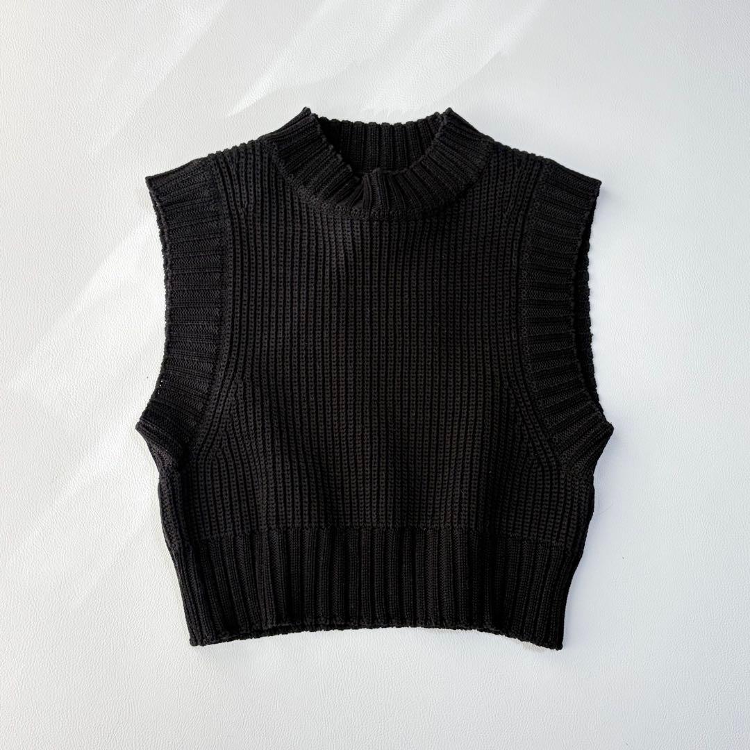 OUAT  VEST ニットベスト クロップド
