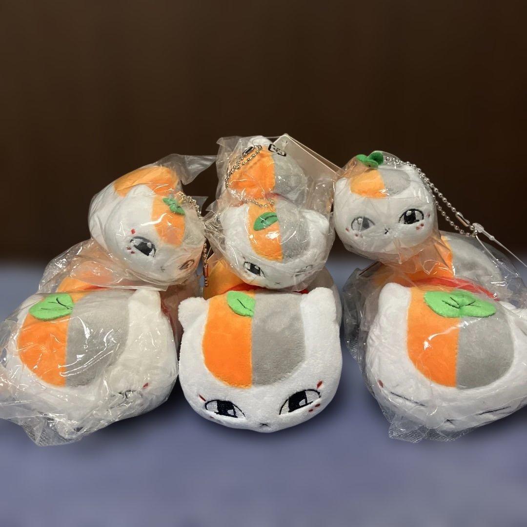 夏目友人帳展　トリプルニャンコ先生　ぬいぐるみ　ぬいぐるみチャーム