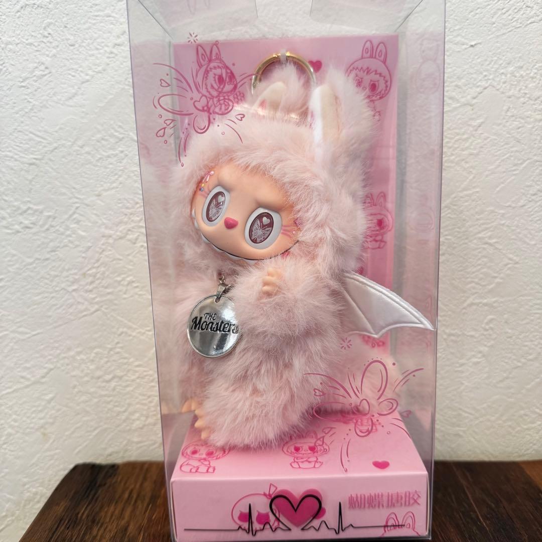 【海外限定】ZIMOMO LABUBUぬいぐるみキーホルダーピンクデビル