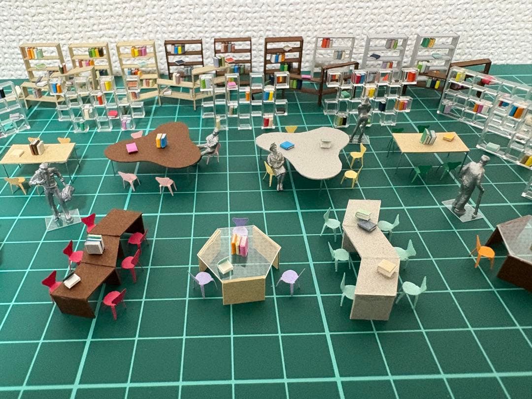 建築模型添景 1/100スタディスペースセット