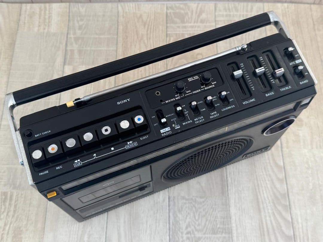 [動作品] SONY ラジカセ CF-1980 ラジオ昭和レトロ