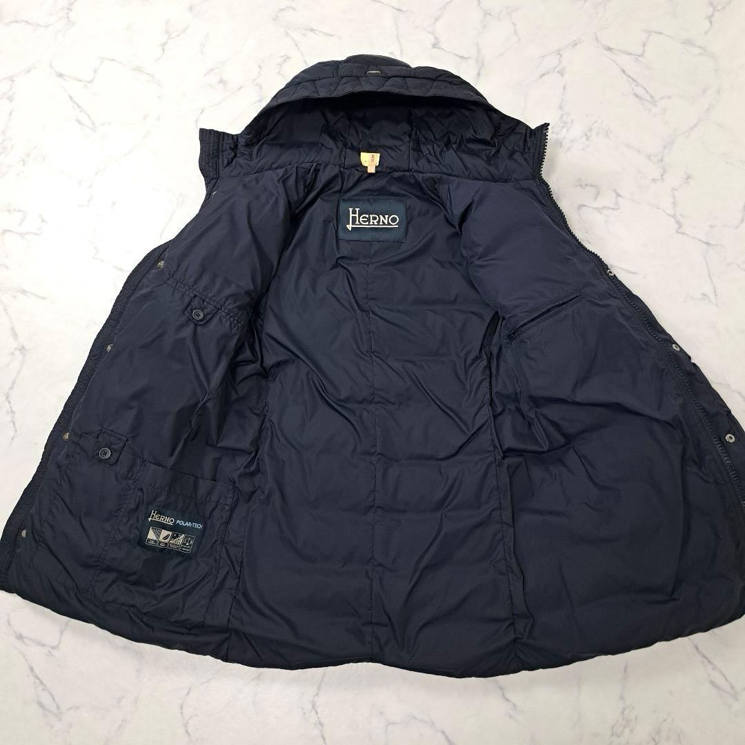 クリーニング済★美品 2022年 ヘルノ ポーラテック ダウンジャケット 46