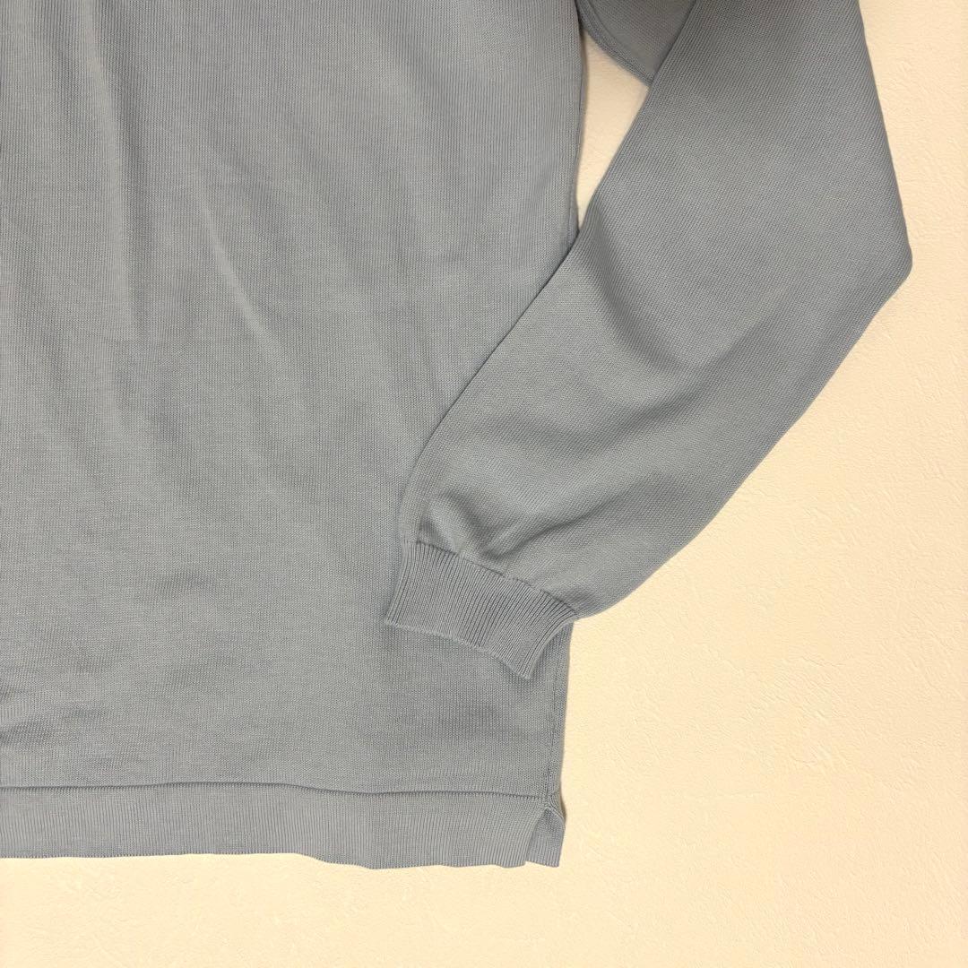 グランサッソ 12G ソフトコットン モックネック46 アイスグレー定価3.3万