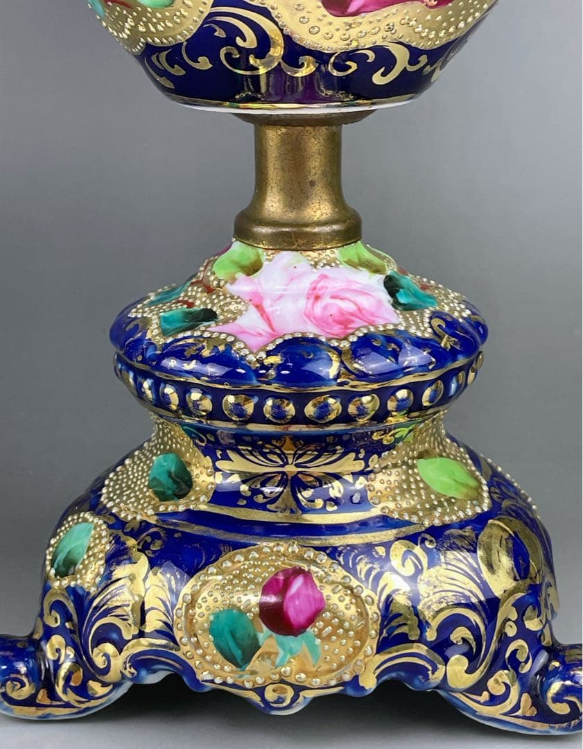 【専用】オールドニッポン ３１㎝ アールヌーボー 薔薇紋花瓶 フラワーベース