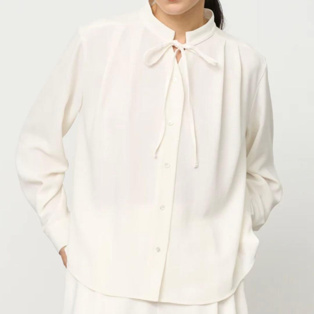 soeju ジョーゼットリボンブラウス