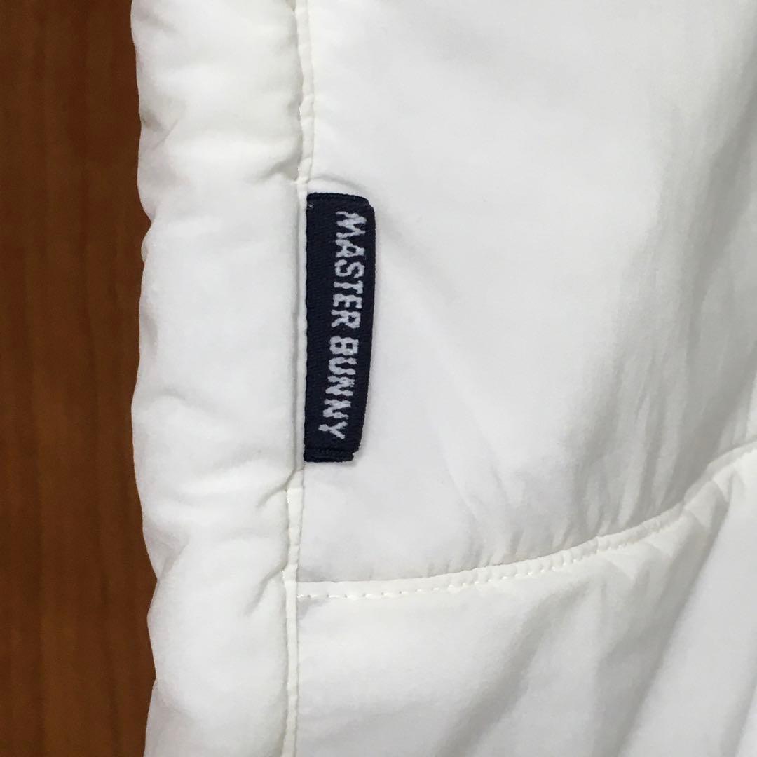 美品　マスターバニー　中綿　ストレッチパンツ　３　白　ダウン　パーリーゲイツ