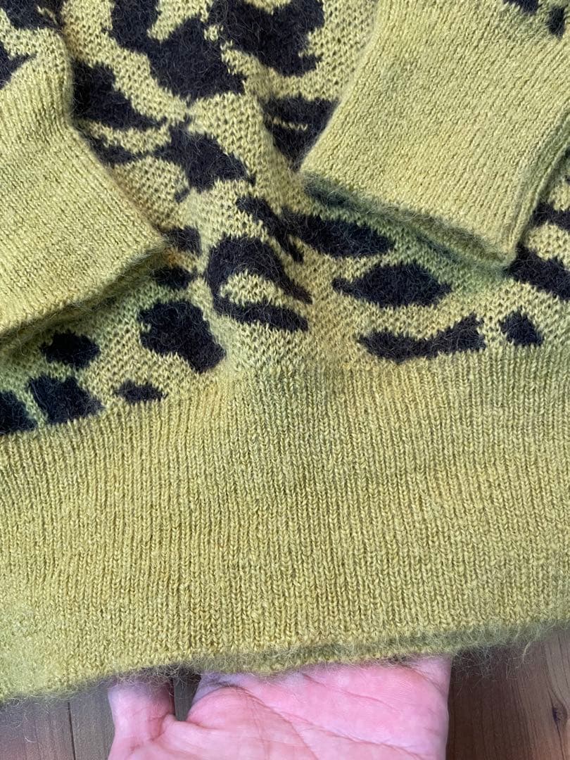 未使用 23AW ジョンローレンス サリバン モヘアニット レオパード 野村訓一