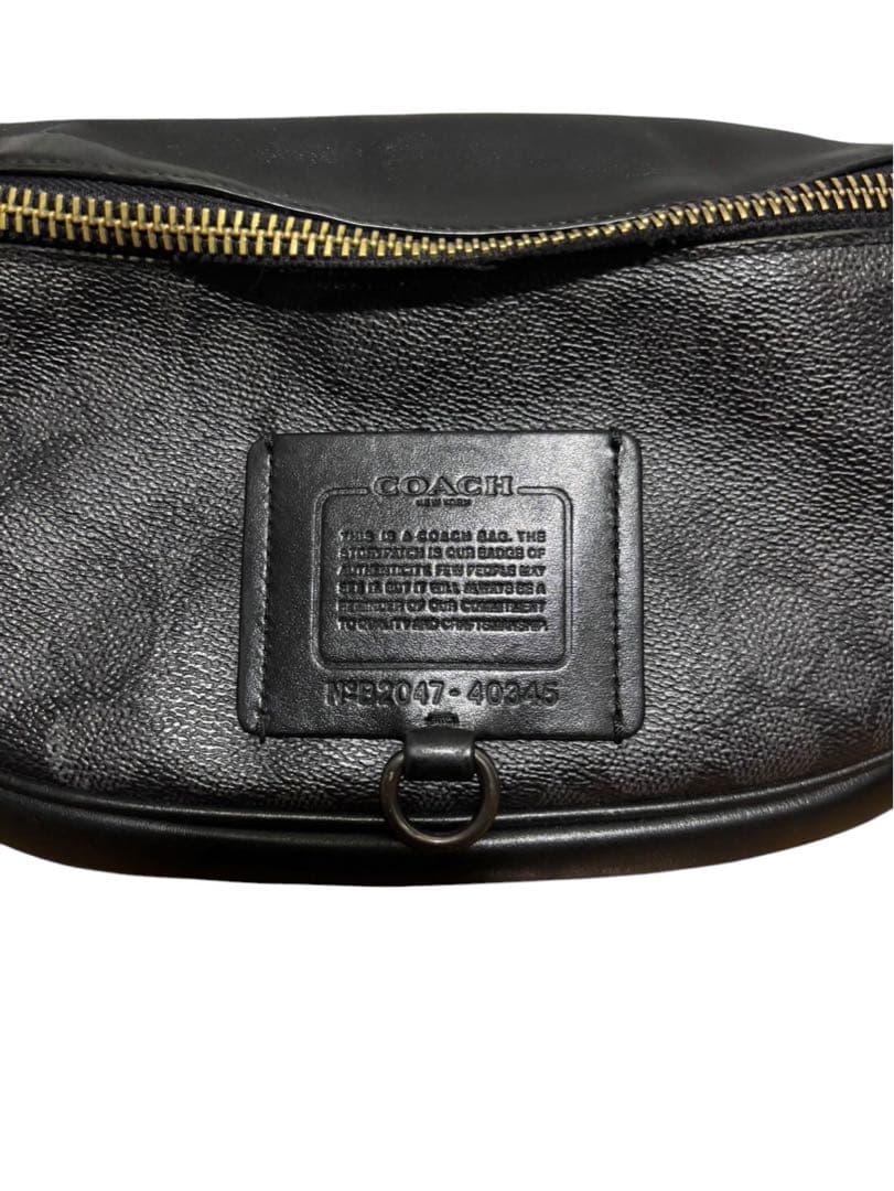 COACH ボディバッグ シグネチャー QBCHR 40345 メンズ