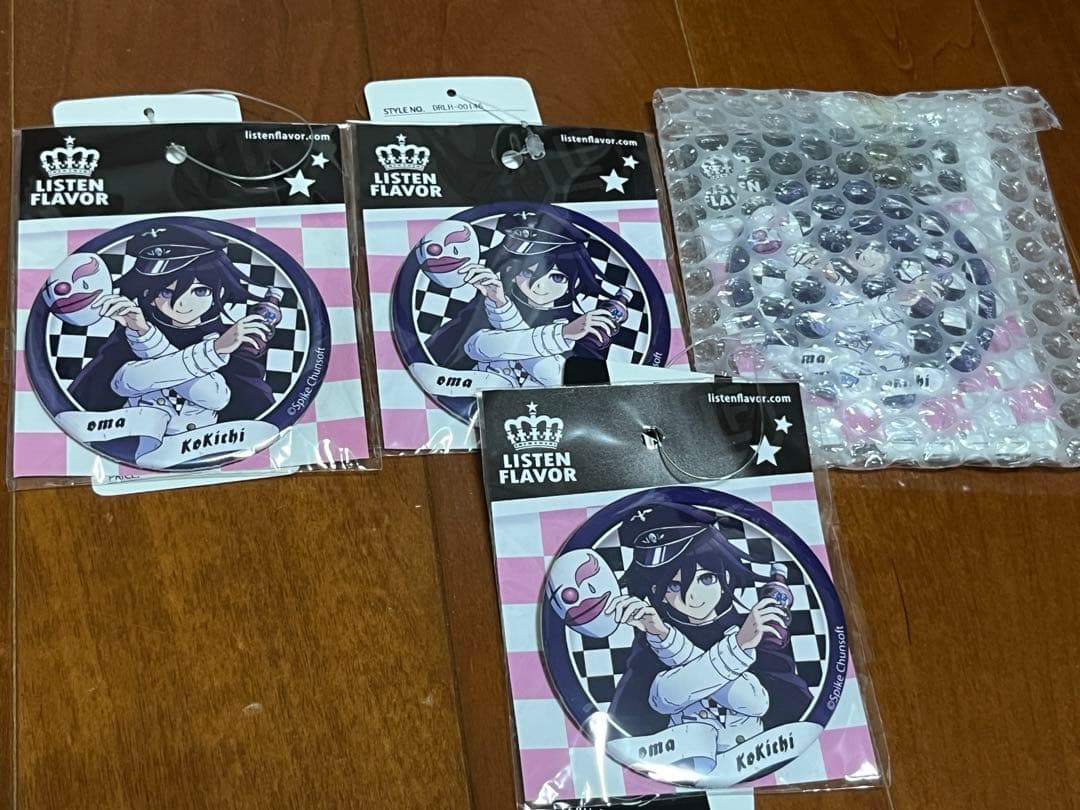 ダンガンロンパ  王馬　リッスンフレーバー　リスフレ　缶バッジ