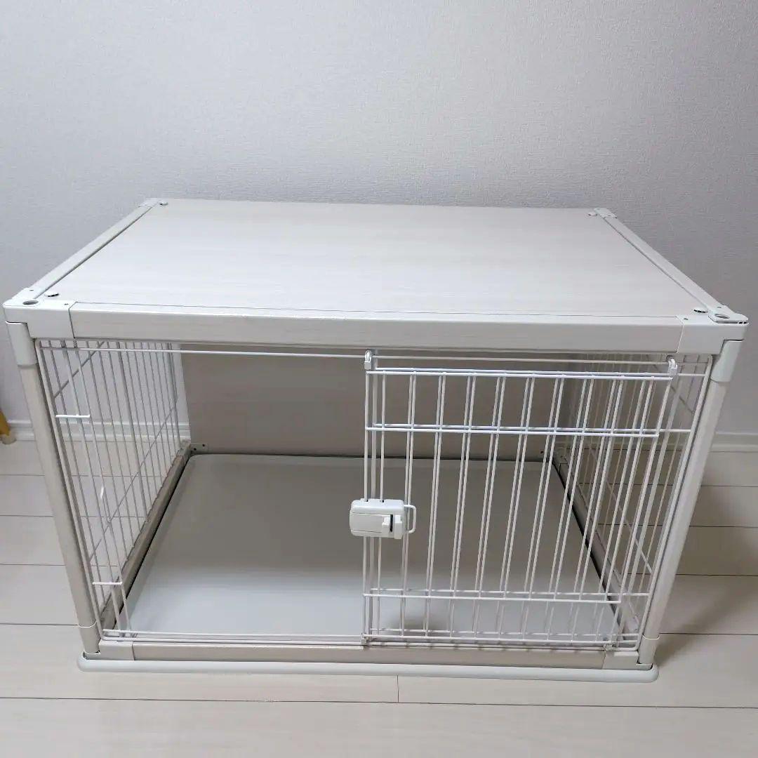 アイリスオーヤマ PIWS-960　ホワイト　木目調 サークル　犬　猫