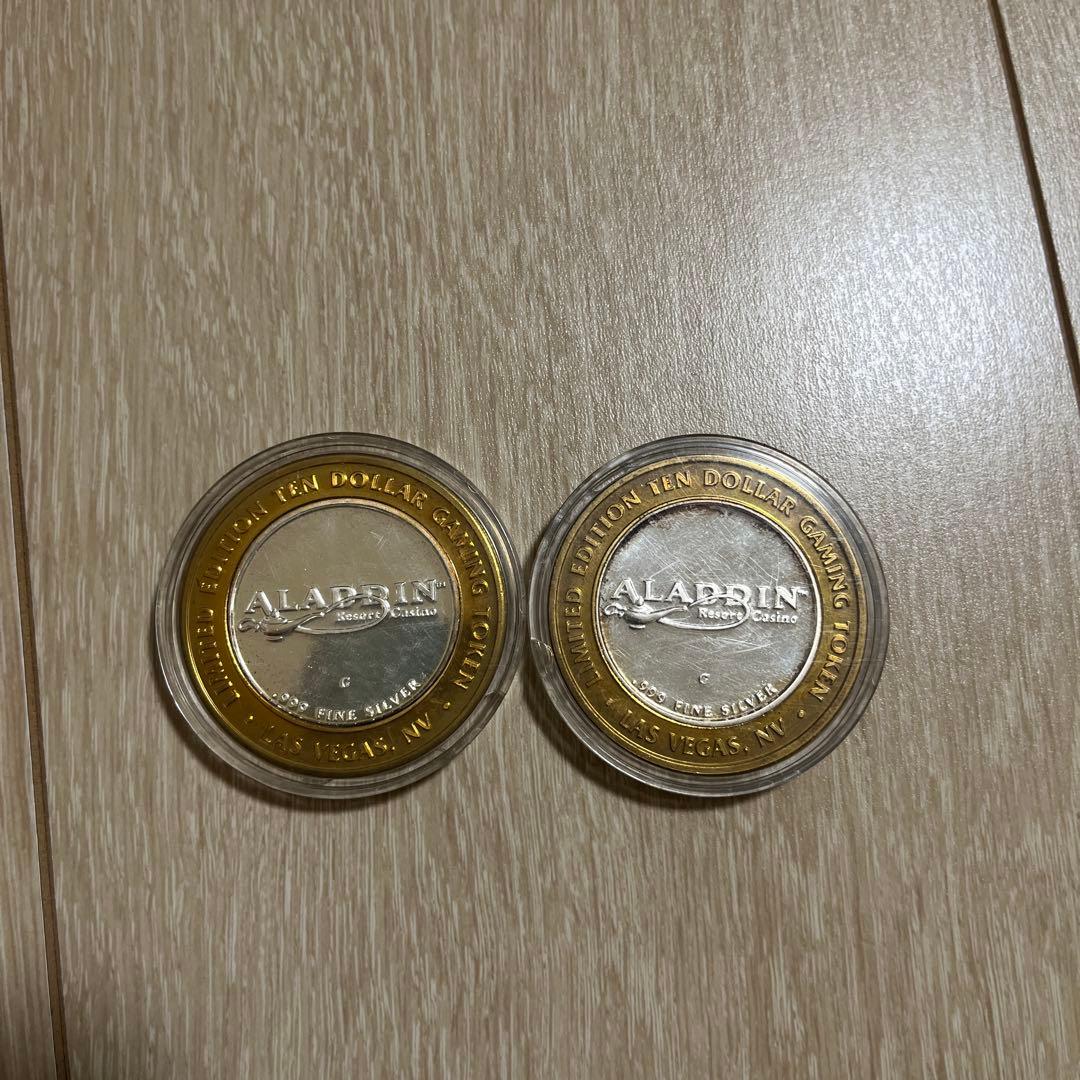 ラスベガス　カジノホテル　ゲーミングトークン　メダルケース入り　LASVegas